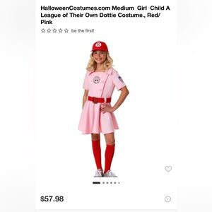 Charming Pink Baseball Costume for Kids